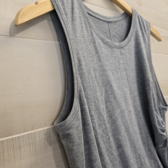 {8} Lululemon Cinch It Tank Dress Heathered Grey - Picture 6 of 9